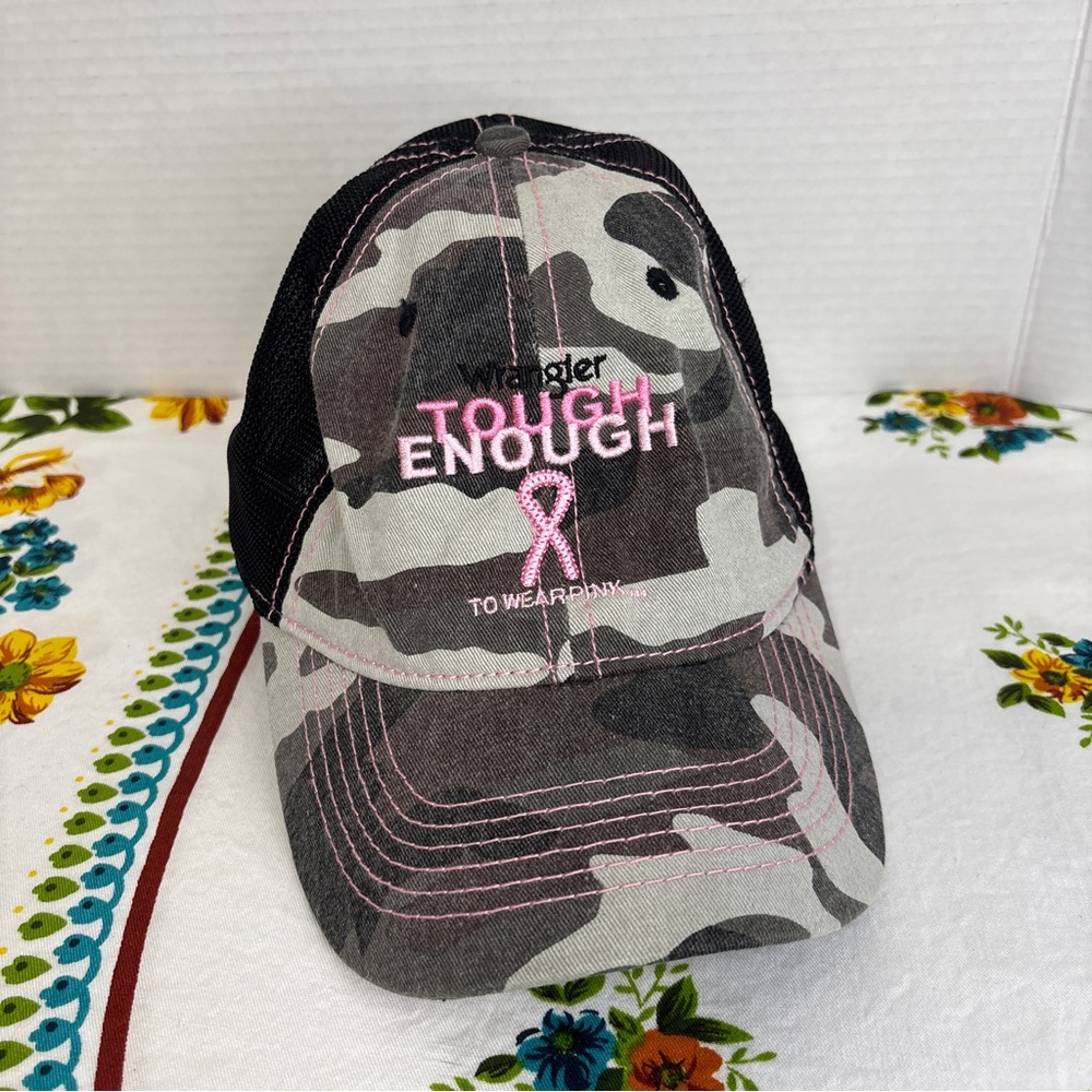 Wrangler “Tough Enough to Wear Pink” Camo Baseball Cap Adjustable Hat